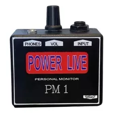 Amplificador De Fone Power Live Com Fonte 110v