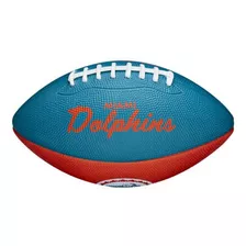 Bola De Futebol Americano Nfl Mini Team Retrô Wilson Cor Miami Dolphins