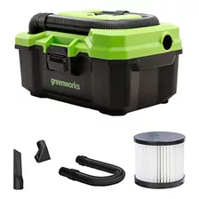 Greenworks 40v 3-gallon Wet / Dry Shop Vacuum, Tool Only