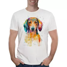 Remera Remera Perro Daschund Salchicha 2 Hombre Purple Chick