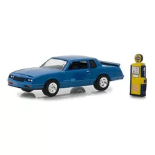 1984 Chevy Monte Carlo Ss Gas Pump S05 Hobby Shop Greenlight Cor Azul