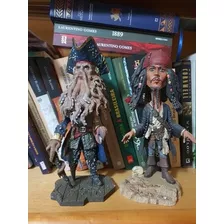Estátua Neca Jack Sparrow & Davy Jones Bobble Head Raríssimo