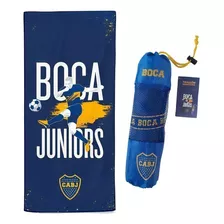 Toallón De Secado Rápido City Blanco De Equipos De Fútbol Boca Juniors