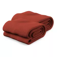 Kit 2 Cobertor Solteiro Manta Fleece Antialérgico Arte Cazza