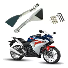 Retrovisor Stallion R12 Prata Moto Honda Cbr 250r 2012 2013