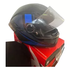 Casco Para Moto Usado Azul (auxiliar R)