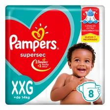 Pañales Pampers Supersec Xxg 8 u (cod 4275)