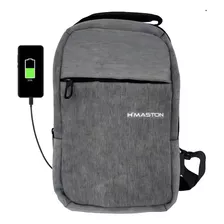 Bolsa Bag Transversal Ombro Com Usb Resistente Agua Hmaston