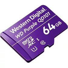 Memoria Micro Sd 64gb Western Digital Purple Videovigilancia