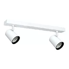 Aplique Base Barral Riel 2 Luces Led 7w Spot Minimalista