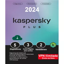 Kaspersky Antivírus Plus 5 Usuários 2 Anos