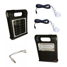 Luz Led Solar Kit De Camping Lampara Solar Dura 20hr 30w