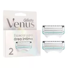 Repuesto Para Máquina De Afeitar Mujer Gillette Venus Para Área Íntima 2 Unidades