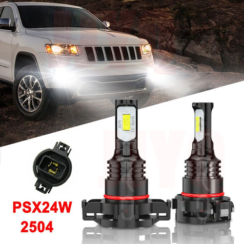 Bombillas Led Niebla Psx24w 2504 Para Jeep, 80 W, 4000 Lm, 6 Foto 2