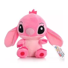 Peluche Angel Girlfriend Stitch, 20 Cm, Color Rosa