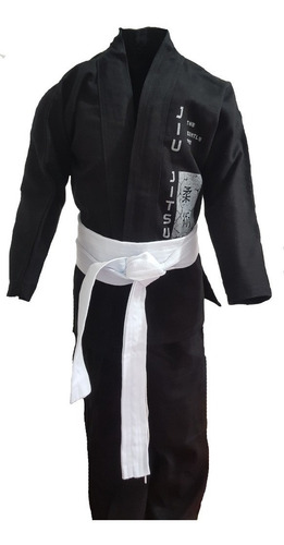Kimono Infantil Jiu-jitsu Reforçado + Faixa Branca Grátis