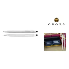 Kit Pluma Y Lapicero Cross Grabada Personalizada Elegante 