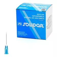 Agulha HiPodérmica 25x0,60 (azul) Caixa 200 Unidades Solidor