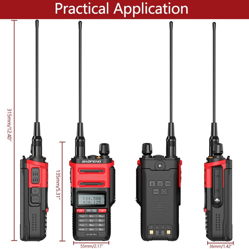 Radio Baofeng Uv-9r Pro V1 Uhf / Vhf Contra Agua Y Polvo Foto 2