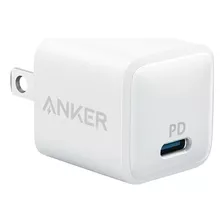 Cargador Anker | Powerport Pd Nano | Potencia 20w | Certificado Made For iPhone Mfi | Carga Rápida | Power Delivery - Blanco