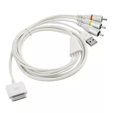 Cable Av Rca Para iPod iPhone 2 3 4 4s Touch Nano Video