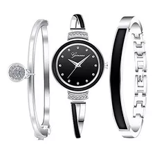 Reloj De Ra - Women's Gift Set-rhinestone Watch Free Engravi