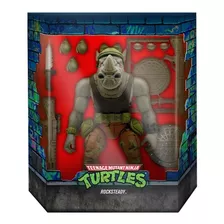 Rocksteady Tortugas Ninja Mutantes Tmnt Super 7 Ultimates W3