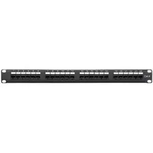 Shaxon Categoria 6 Patch Panel 12 Puertos Rj Negro