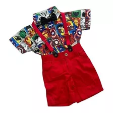 Conjunto Herois Infantil Tematico