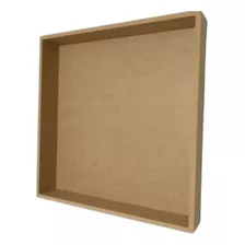 Cenário Quadro Quarto Decoração 50x50x3 Mdf9 Sem Base 4 Unid