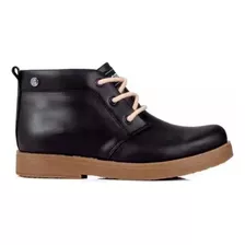 Botas Mujer Botitas Cuero Cordones Clasica Mara Urbana Moda