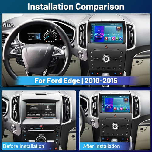 Radio Ford Edge 2+32g Android 11 Auto Stereo 2010-15 Foto 2