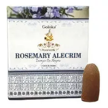 Incenso Cascata Goloka Rosemary - Massala Backflow 10 Und. Fragrância Alecrim