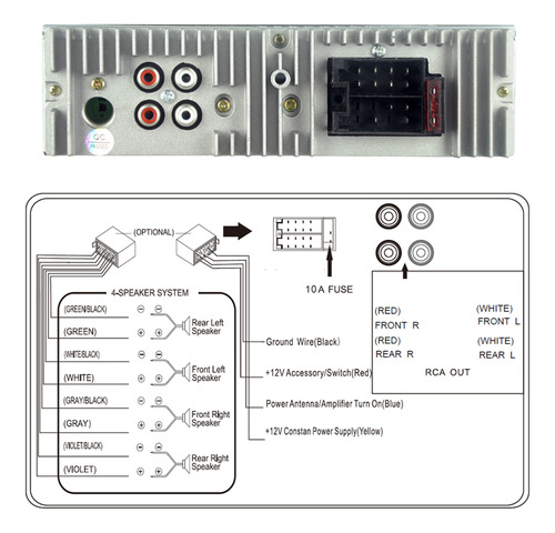 Radio De Coche Estreo Tf 7, Color A2dp, Aux-in Stere Id3 Le Foto 6