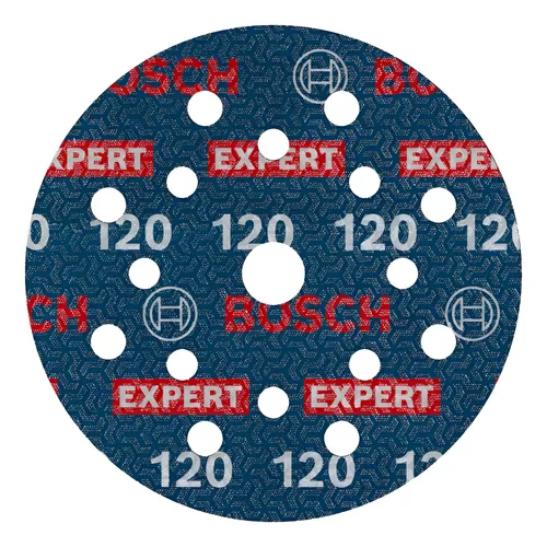 Lija Orbital Velcro Bosch 125mm Expert Multi Mater G120 X 6u 120