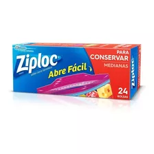 Ziploc Bolsa Mediana Conservar 3 X 24 Unidades