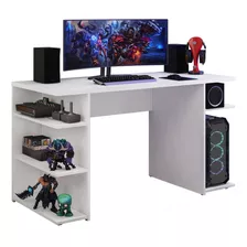 Mesa Para Computador Gamer Escrivaninha 9409 Madesa Branco