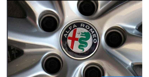 2 Centros De Rin Alfa Romeo Silver 60mm Foto 2