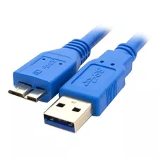 Cable Micro Usb 3.0 1,40mts Disco Externo Wd Passport Color Azul