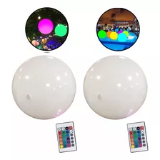 Pacote Com 2 Brinquedos De Bola De Praia Led Com 16 Luzes Qu