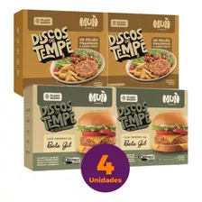 Kit Com 4 Discos De Tempê 2 Sabores Mun Artesanal 220g