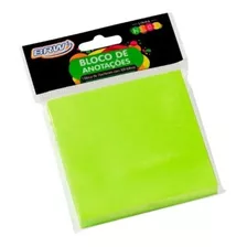 Bloco Smart Notes 76x76mm Verde Neon 100fls 1 Bloco
