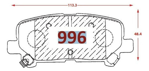 Pastilla Freno Trasera Honda Jeep Acura Mdx 3.7 2006-2013 Foto 2