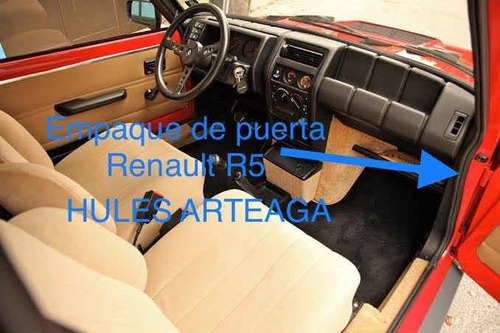 Hule Empaque De Puerta Renault R5, R8, R10 R12 Y R18 Foto 6