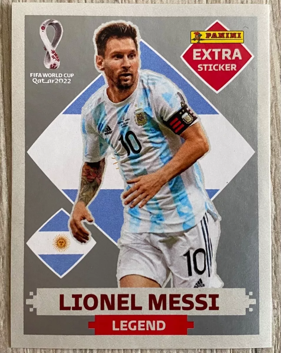 Panini Extra Sticker Lionel Messi Plata Silver Legend 