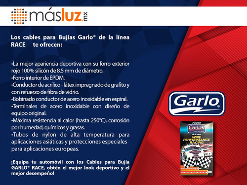 Jgo Cables Bujias Pontiac Gto V8 5.7l 16v Ohv 04 Garlo Race Foto 4