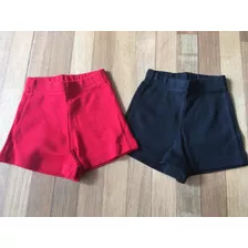 Pantalón Corto Para Bebé Rojo Y Negro