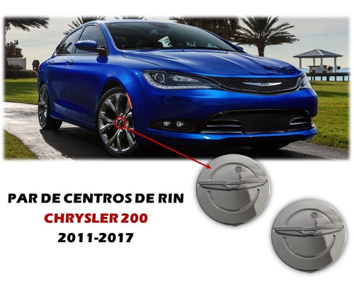 Par De Centros De Rin Chrysler 200 2011-2017 Foto 2
