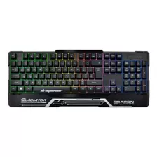 Teclado Gamer Nextep Dragon Xt Ne-484 Semi Mecánico Usb Rgb Color Del Teclado Negro