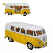 Carrinho De Ferro Kombi Rmz Antiga Miniatura Fricção Detalhe